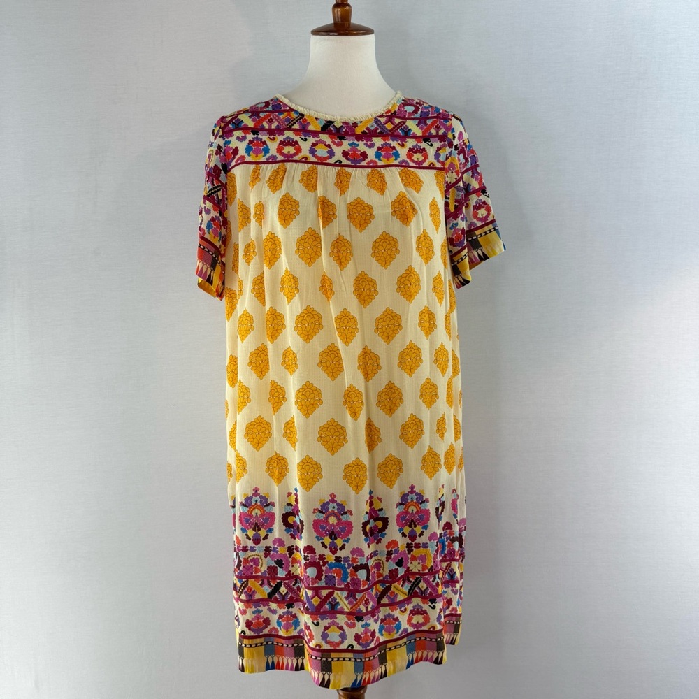 Anthropologie TANVI KEDIA Caltha Floral Swing Midi Dress